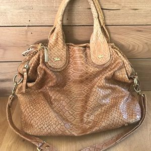 Jenrigo embossed leather bag